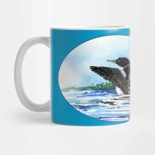 Watercolor Loon Mug